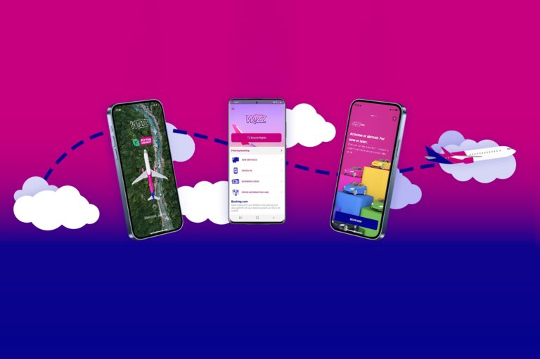 Wizz Air aplikace v mobilu - check-in, palubenka a sledovani cen
