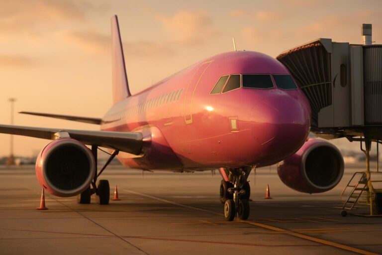 Wizz Air letadlo na letišti - čtvrtletní ztráta 2026