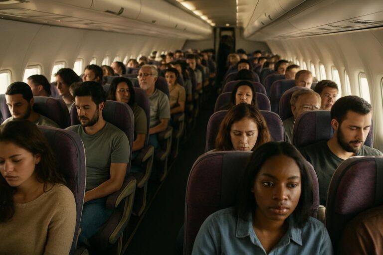 Plná kabina letadla, Wizz Air srpen 2026 a rekordní obsazenost 95,6 procenta